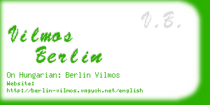 vilmos berlin business card